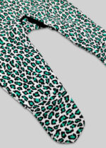 Emerald Green Animal Print Baby Sleepsuit Leopard Print Baby Romper Legs