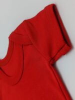 Baby Moo's Clothing RED Baby Vest Grow Envelope Neckline