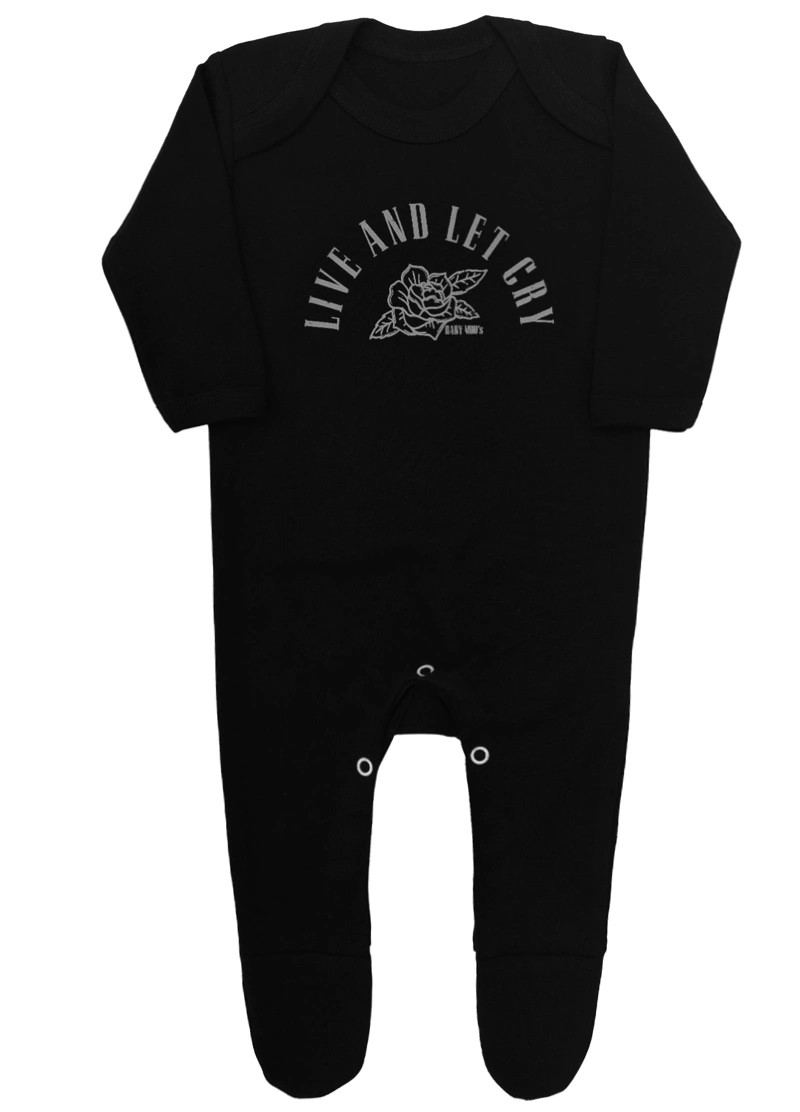 Hard Rock Baby Sleepsuit | Guns N Roses Baby Outfit | Baby Moo's