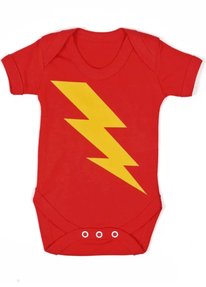 Superhero Flash Baby Grow Baby Bodysuit Unisex